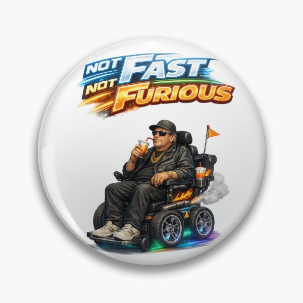 Item preview, Funny Wheelchair Disability Humor Not Fast Not Furious  designed and sold by ttuniques.