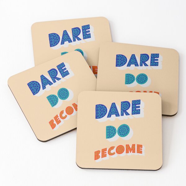 Item preview, Dare Do Become – Bold Retro Motivational Lettering designed and sold by buglevel.