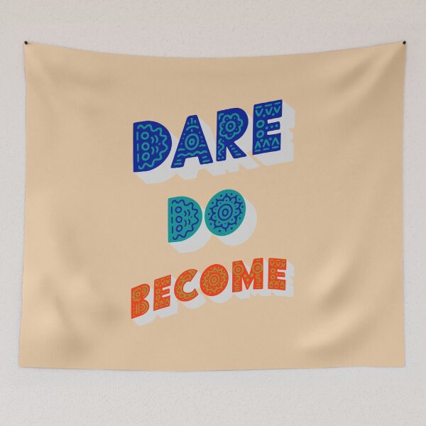 Item preview, Dare Do Become – Bold Retro Motivational Lettering designed and sold by buglevel.