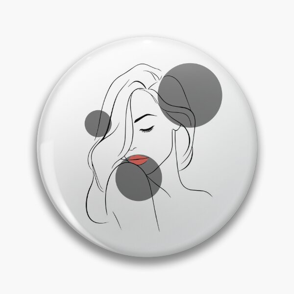Item preview, Abstract Woman Line Art - Geometric Minimalist Face designed and sold by birleşik zevkler.