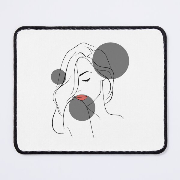 Item preview, Abstract Woman Line Art - Geometric Minimalist Face designed and sold by birleşik zevkler.