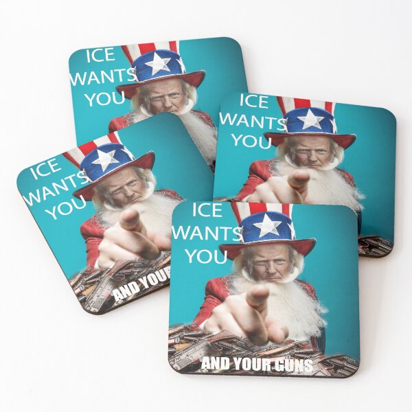 Item preview, PSA: MAGA & FOX - ICE Wants Your Guns Poster - Parody  designed and sold by Wayne King.