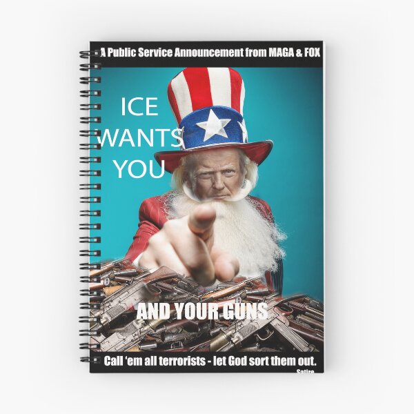Item preview, PSA: MAGA & FOX - ICE Wants Your Guns Poster - Parody  designed and sold by Wayne King.