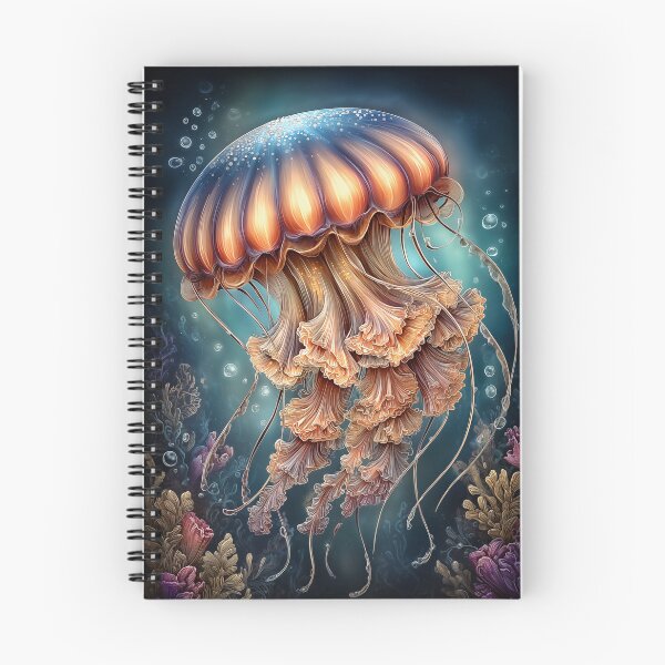Item preview, Vibrant Jellyfish in Deep Sea designed and sold by PetsArt.