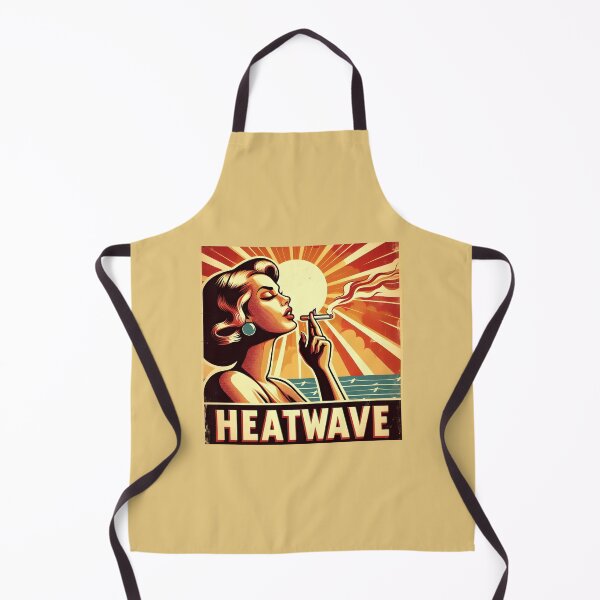 Item preview, Retro Heatwave Poster - Smoking Lady in Vintage Sunshine Style. designed and sold by Spark2Seduction.