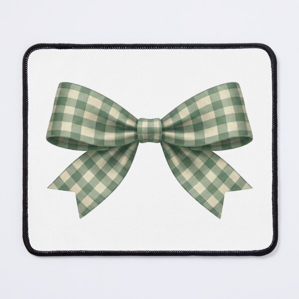 Item preview, Plaid Green Bow – Soft Cottagecore Coquette Aesthetic Ribbon Design designed and sold by Tamer ⭐⭐⭐⭐⭐.
