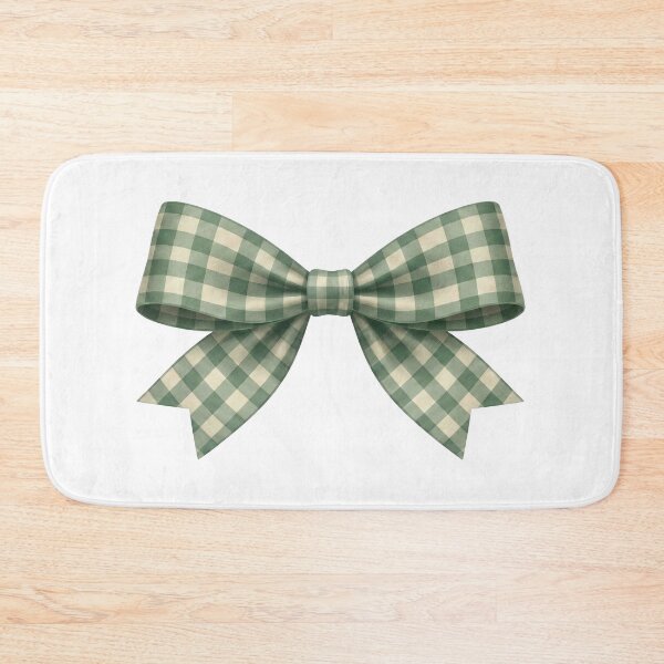 Item preview, Plaid Green Bow – Soft Cottagecore Coquette Aesthetic Ribbon Design designed and sold by Tamer ⭐⭐⭐⭐⭐.