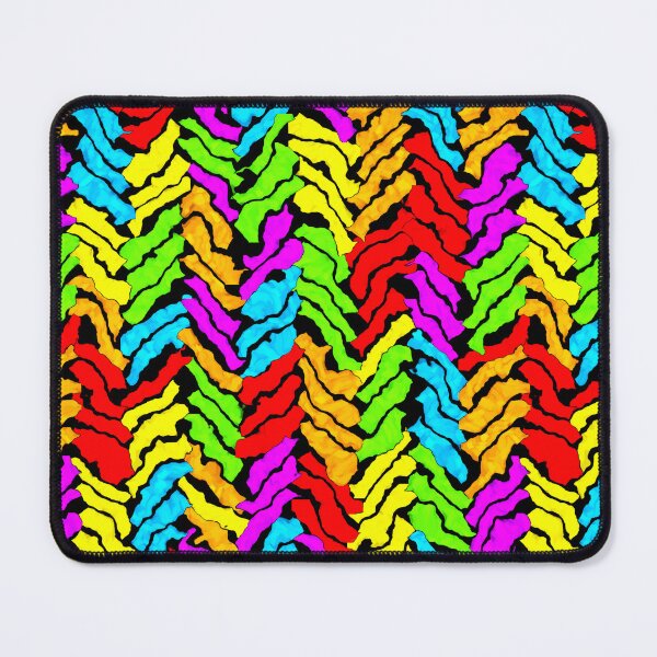 Item preview, Hand-carved herringbone, multicolor on black designed and sold by mntimg.
