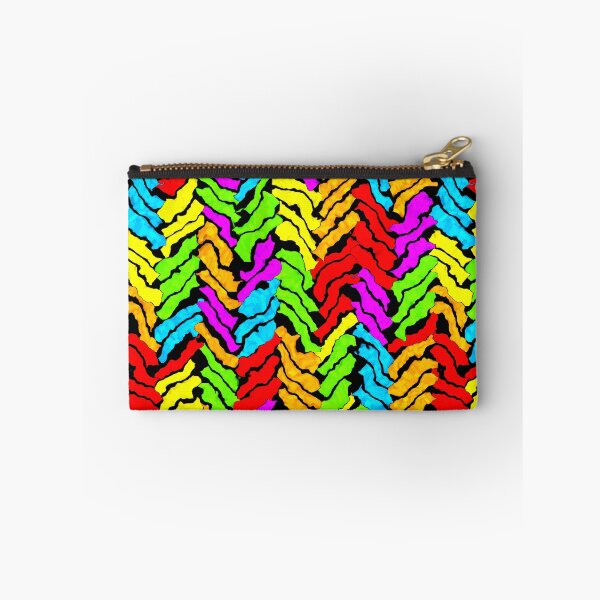 Item preview, Hand-carved herringbone, multicolor on black designed and sold by mntimg.