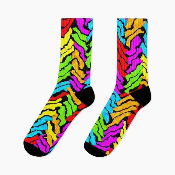 Item preview, Hand-carved herringbone, multicolor on black designed and sold by mntimg.