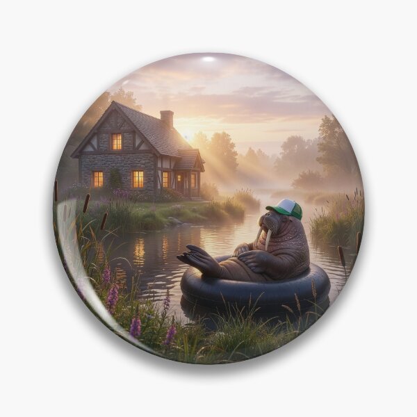 Item preview, Wally, the Walrus, Spotted in English Country Stream designed and sold by Tridentulus.