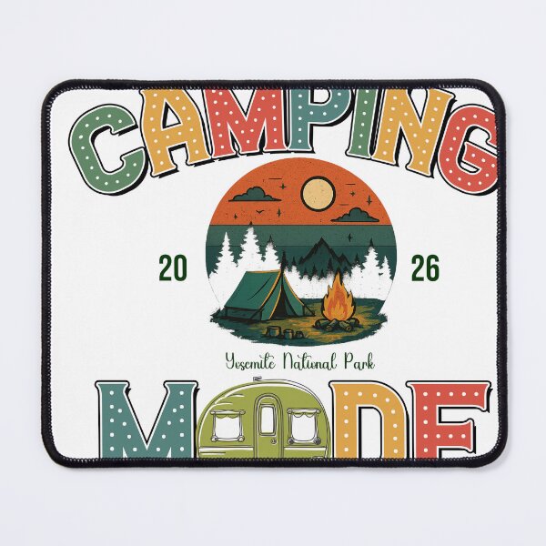 Item preview, Camping Mode Yosemite National Park – Retro Camping Sweatshirt Design designed and sold by Raygunes.