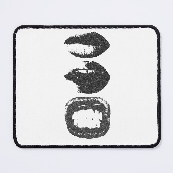 Item preview, Grunge Lips Trio - Grainy Black and White Mouth Art designed and sold by birleşik zevkler.