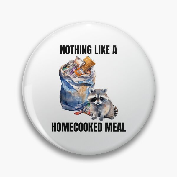 Item preview, Funny Raccoon Homecooked Meal Hungry Cute Trash Panda Dinner Feast designed and sold by DogLover332.