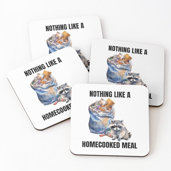 Item preview, Funny Raccoon Homecooked Meal Hungry Cute Trash Panda Dinner Feast designed and sold by DogLover332.