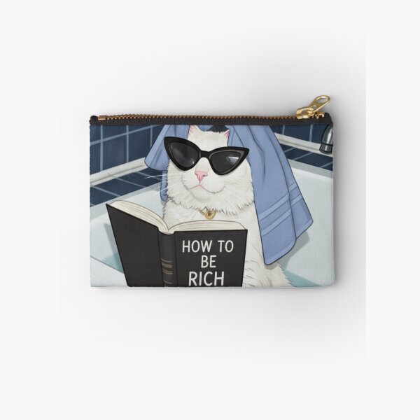 Item preview, Kitten "How to be Rich" designed and sold by ShineOfCreative.