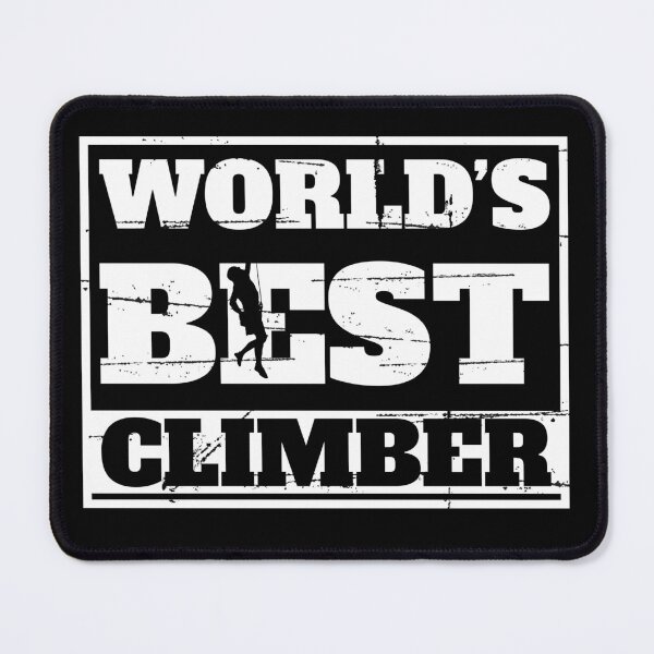 Item preview, World's Best Climber Rock Climbing Graphic designed and sold by GetGoodFit.