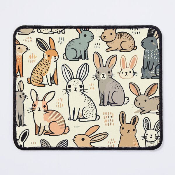 Item preview, Cute bunny rabbit lover pattern designed and sold by petalecho.