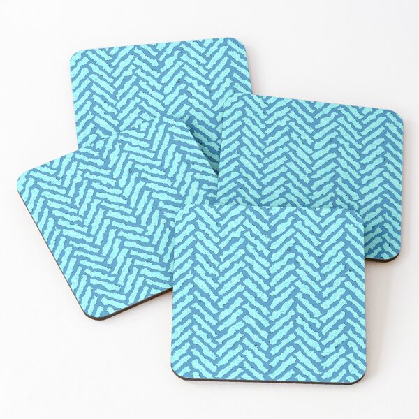 Item preview, Hand-carved herringbone, blue designed and sold by mntimg.