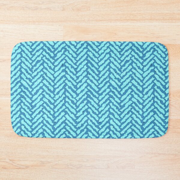 Item preview, Hand-carved herringbone, blue designed and sold by mntimg.