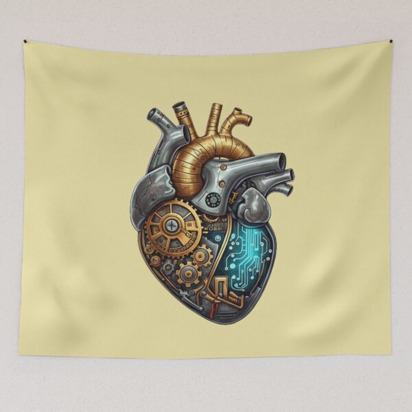 Item preview, Cybernetic Steampunk Heart - Futuristic Anatomy Art designed and sold by Mr-wow.
