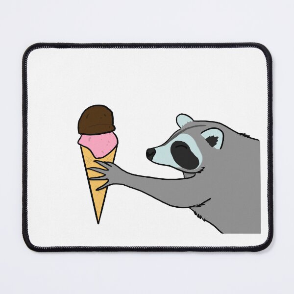 Item preview, Ice Cream Racoon designed and sold by DeadDinoKid.