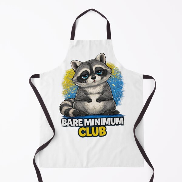 Item preview, Bare Minimum Club Shirt- Funny Raccoon Meme - Relatable Humor  designed and sold by Funny Pet Vibes.