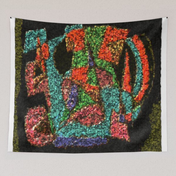 Item preview, geometric jazz dark stonewall colorful geometric abstract design designed and sold by SmashingDeals.