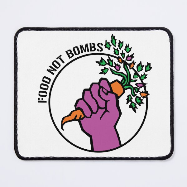 Item preview, Food Not Bombs logo (transparent with text) designed and sold by Ungovernable Designs.