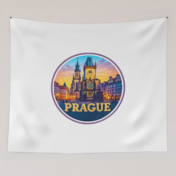 Item preview, Prague Czech Republic Retro Travel Emblem designed and sold by Timegraf.