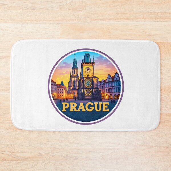 Item preview, Prague Czech Republic Retro Travel Emblem designed and sold by Timegraf.