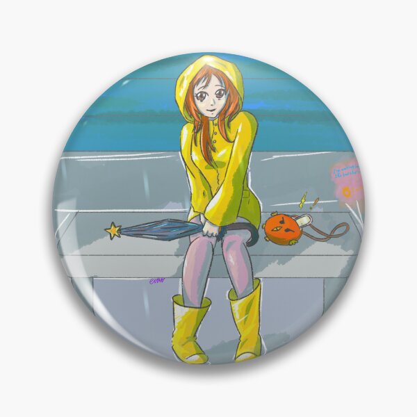 Item preview, Orihime Inoue under the rain (Bleach) designed and sold by Tiny-Sugar-Dove.