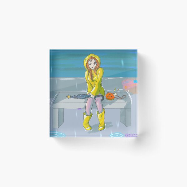 Item preview, Orihime Inoue under the rain (Bleach) designed and sold by Tiny-Sugar-Dove.