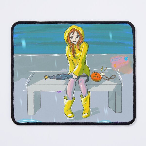 Item preview, Orihime Inoue under the rain (Bleach) designed and sold by Tiny-Sugar-Dove.