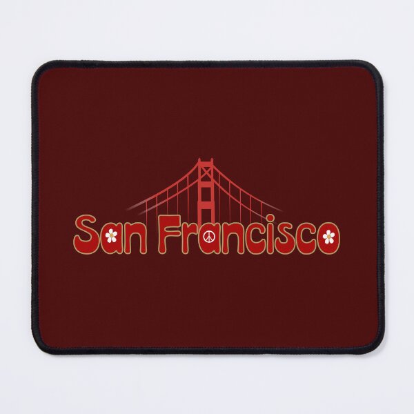 Item preview, Retro Boho San Francisco Golden Gate Bridge - Flower Power Graphic designed and sold by Far Out Goods.