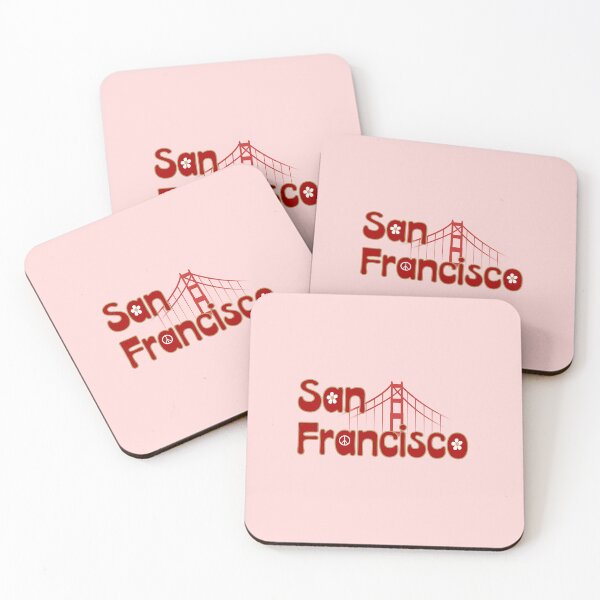 Item preview, Retro Boho San Francisco Golden Gate Bridge - Flower Power Graphic designed and sold by Far Out Goods.