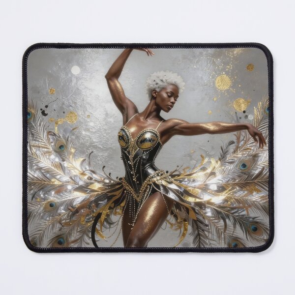 Item preview, Peacock burlesque Dancer in Motion designed and sold by Andy Gambino Art.