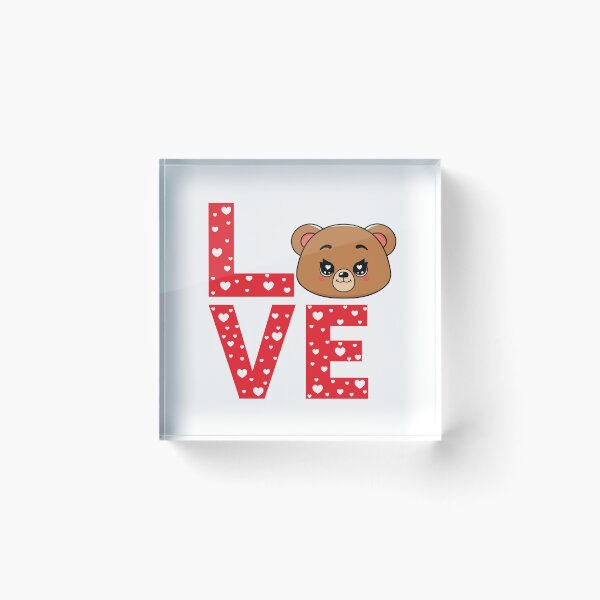Item preview, Cute Bear Love Valentine - Adorable Bear Heart designed and sold by Marshallamoakohene.