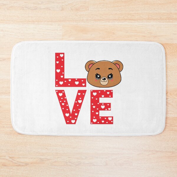 Item preview, Cute Bear Love Valentine - Adorable Bear Heart designed and sold by MarshallStickerX.