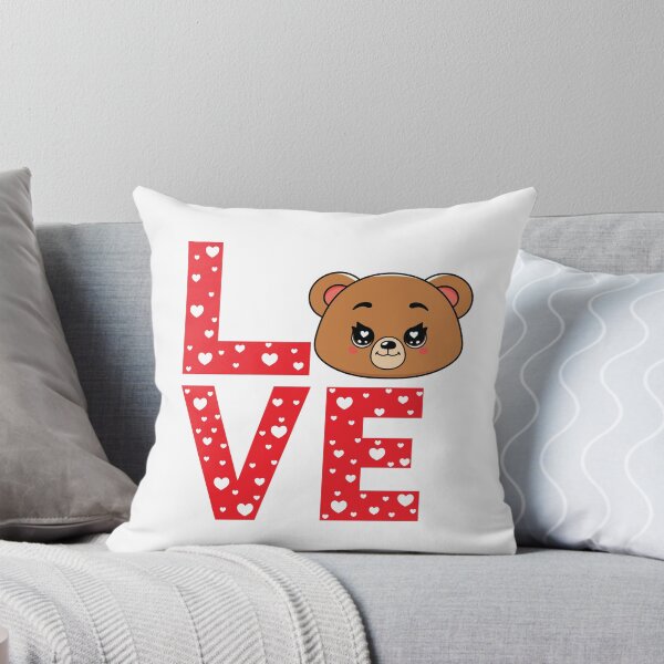 Item preview, Cute Bear Love Valentine - Adorable Bear Heart designed and sold by MarshallStickerX.