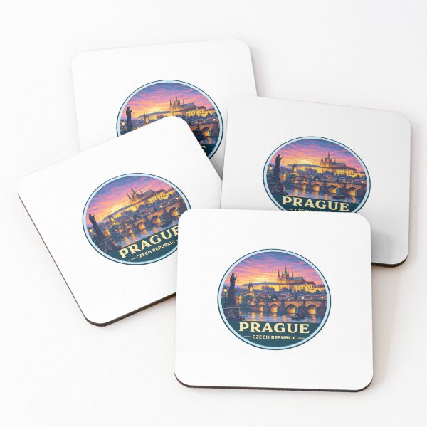 Item preview, Prague Czech Republic Retro Travel Emblem designed and sold by Timegraf.