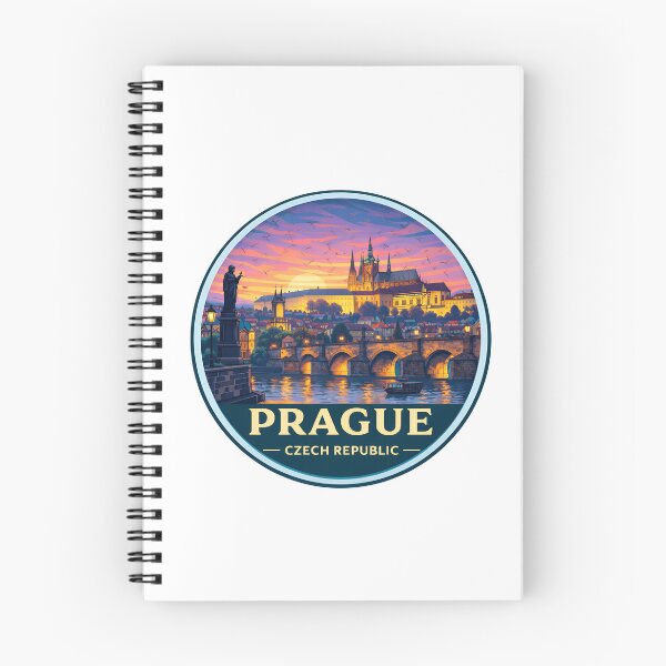 Item preview, Prague Czech Republic Retro Travel Emblem designed and sold by Timegraf.
