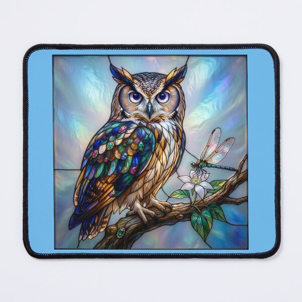 Item preview, Stained Glass Owl designed and sold by Tridentulus.