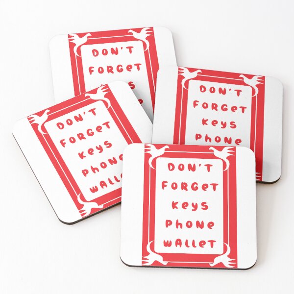 Item preview, Don’t Forget Keys Phone Wallet On Busy Mornings designed and sold by JonesFlora2025.