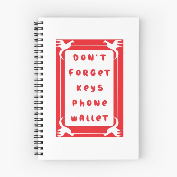 Item preview, Don’t Forget Keys Phone Wallet On Busy Mornings designed and sold by JonesFlora2025.