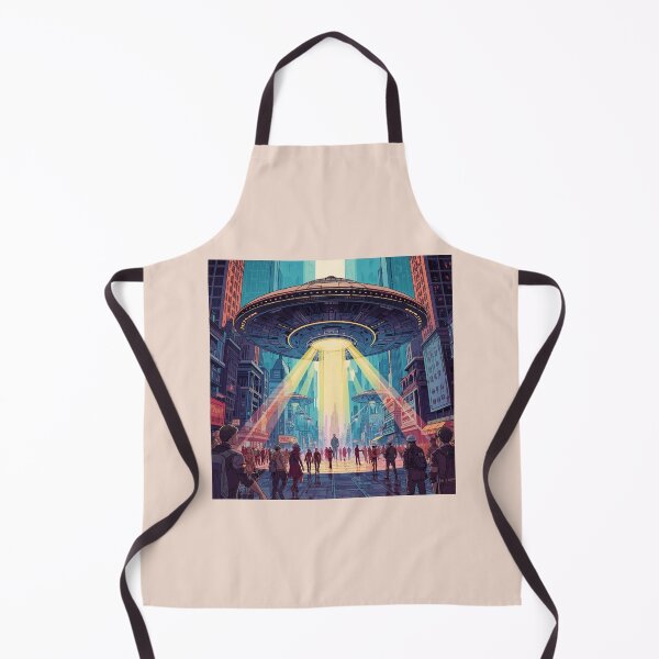 Item preview, Alien Invaders - Retro UFO Abduction Sci-Fi-Space Art designed and sold by Nature's Palette.