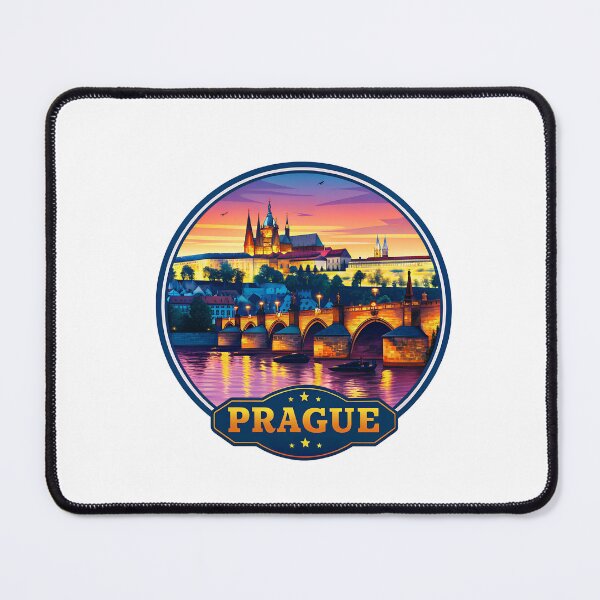 Item preview, Prague Czech Republic Retro Travel Emblem designed and sold by Timegraf.