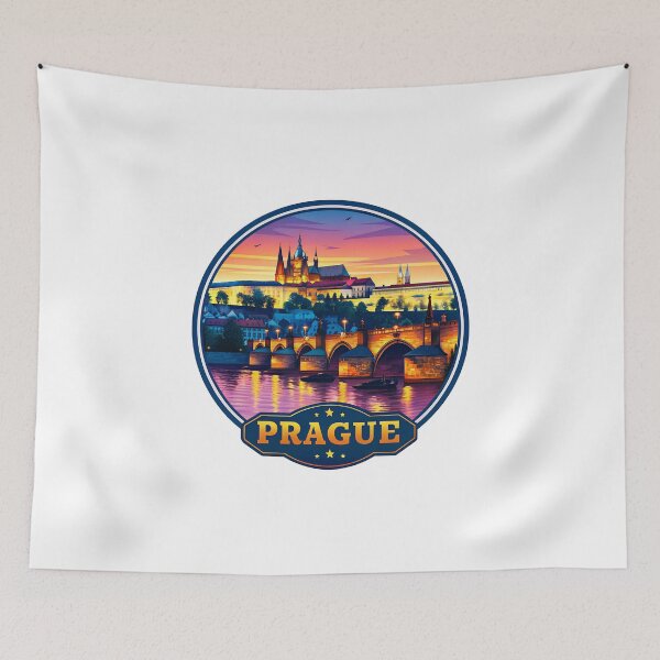 Item preview, Prague Czech Republic Retro Travel Emblem designed and sold by Timegraf.