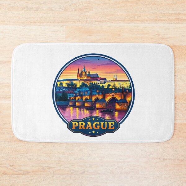 Item preview, Prague Czech Republic Retro Travel Emblem designed and sold by Timegraf.
