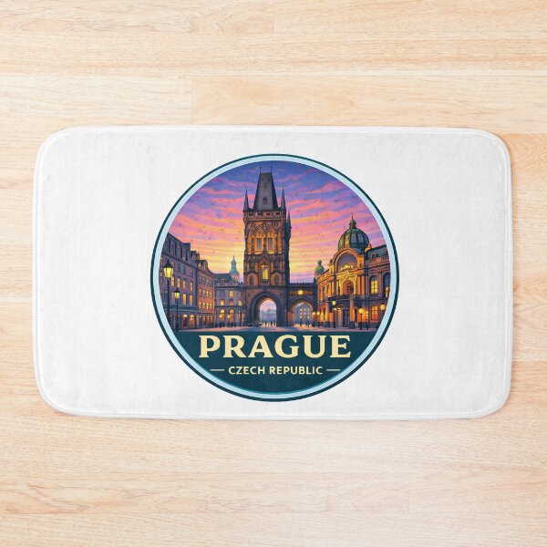 Item preview, Prague Czech Republic Retro Travel Emblem designed and sold by Timegraf.